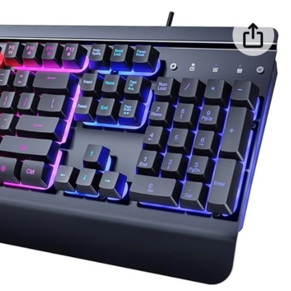 black, rainbow light up keyboard worth 185 (taking offers) - Picture 3 of 3